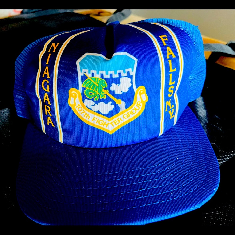 Niagara Falls NY 107th Fighter Group Vintage New Era Trucker Hat